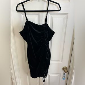 Velvet Minj Dress With Bow detailing